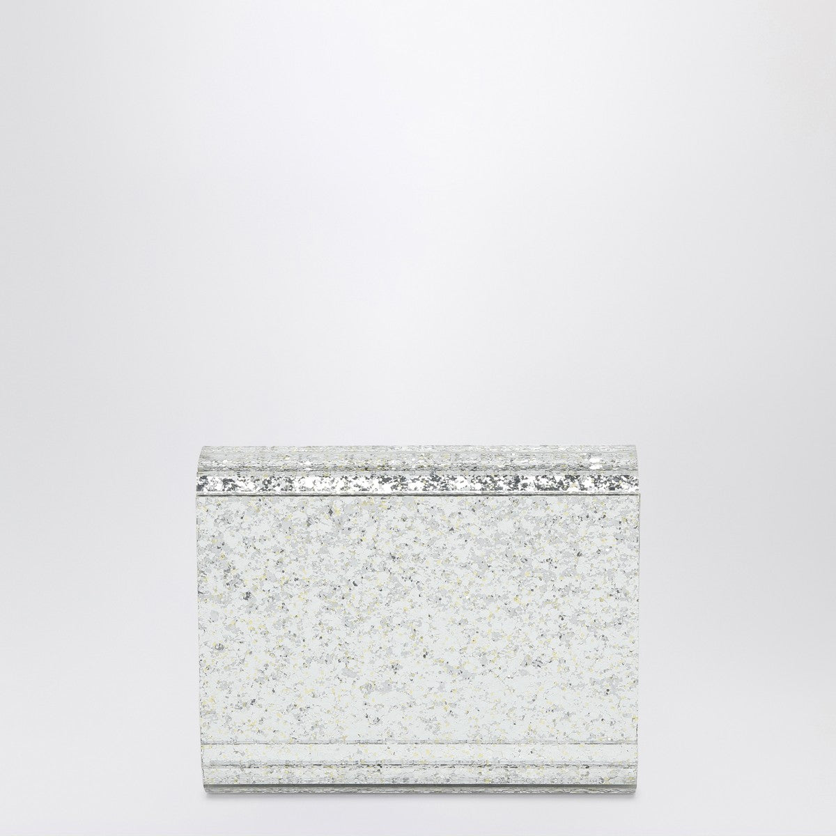 Jimmy Choo Candy Glitter Acrylic Clutch Metal