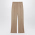Max Mara High-Waisted Tailored Beige Camel Wool Trousers Beige