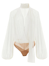 Elisabetta Franchi Body Crêponne White