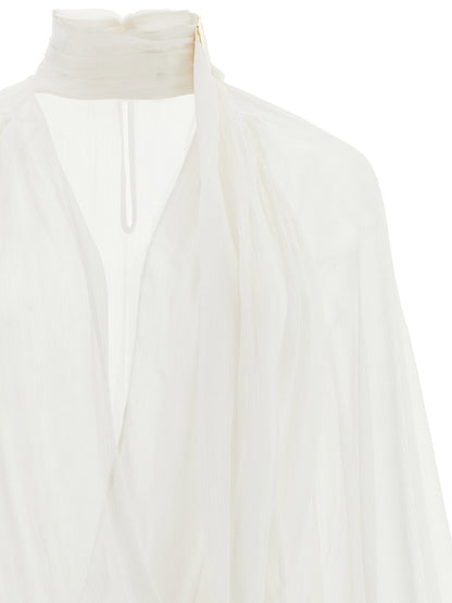 Elisabetta Franchi Body Crêponne White