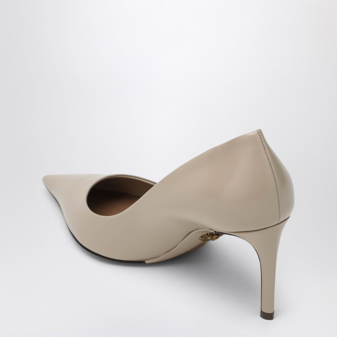 Dolce &amp; Gabbana Beige Calfskin Pointed-Toe Devotion Pumps with Stiletto Heel Beige