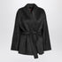 Max Mara Studio Anthracite Wool and Alpaca Cardigan Jacket Yellow