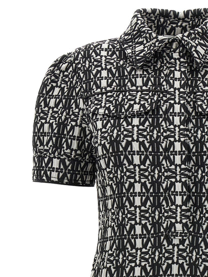 Max Mara Cesy Dress White/black