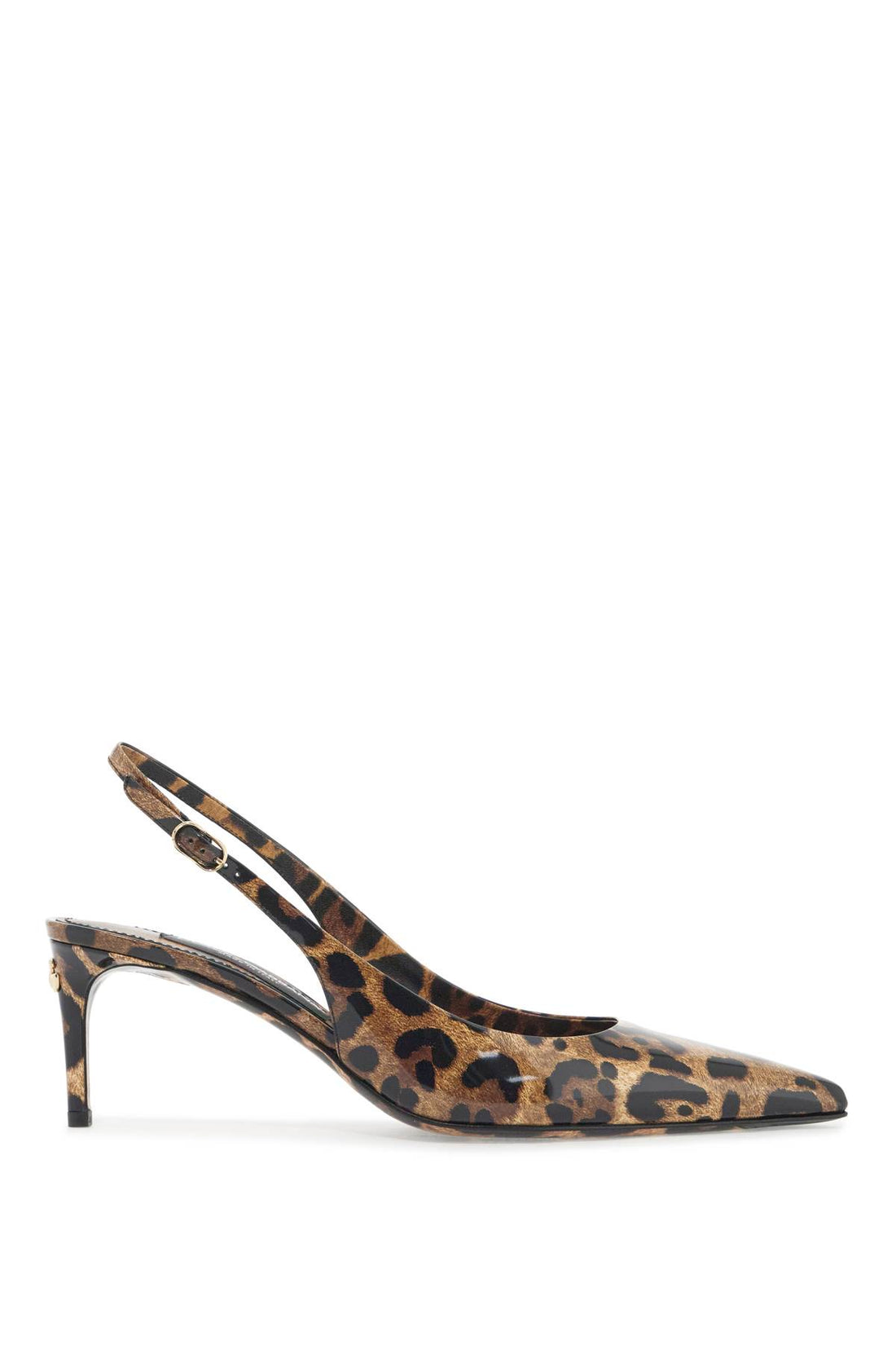 Leopard print slingback