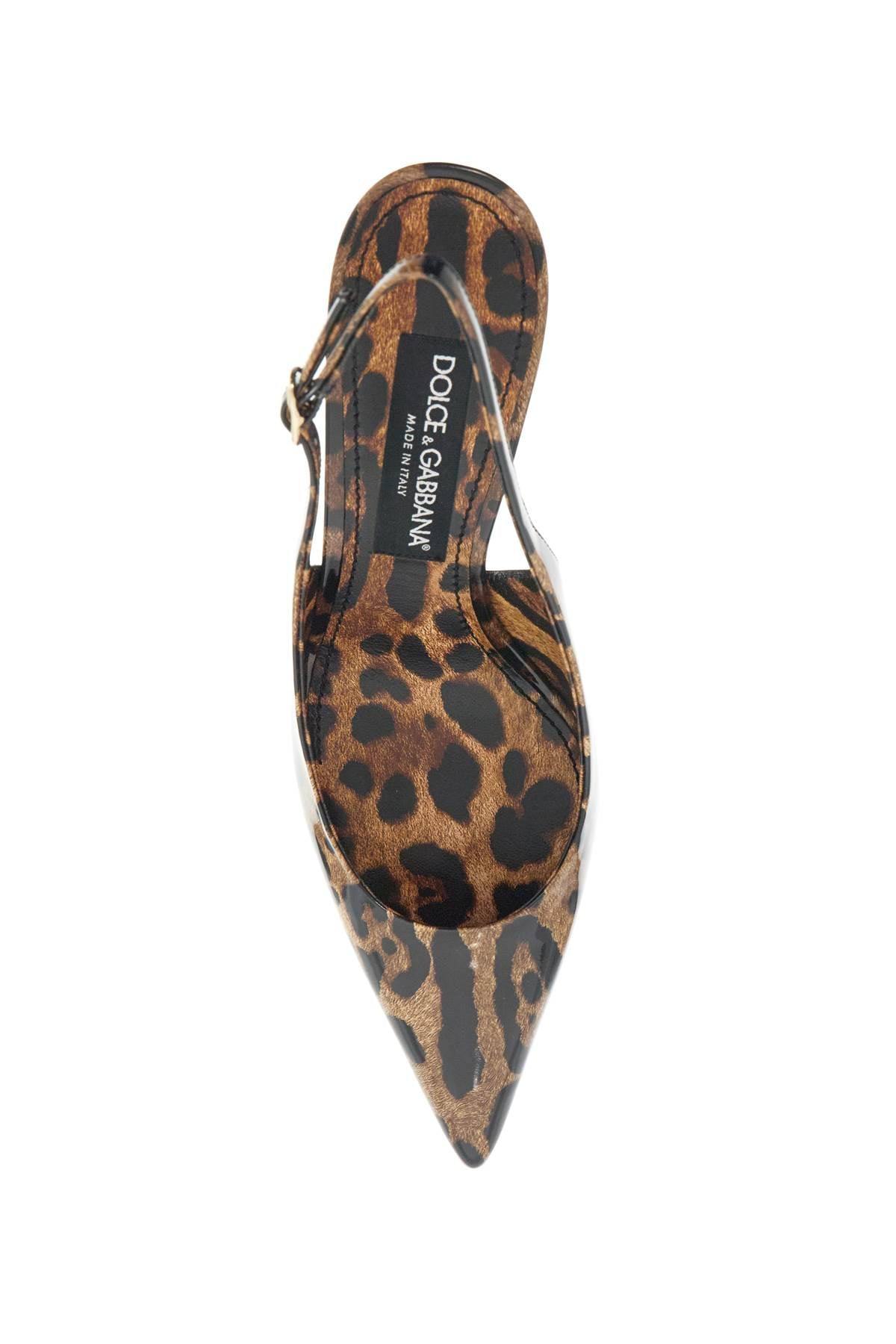 Leopard print slingback