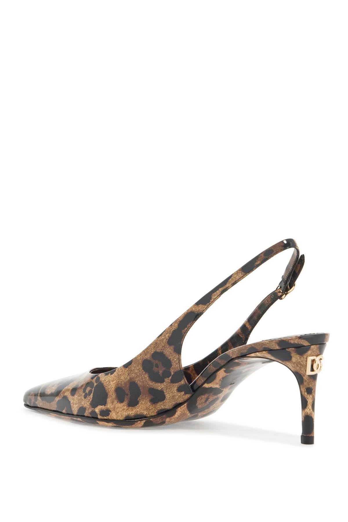 Leopard print slingback