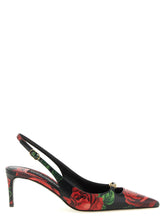 Dolce & Gabbana Rose Print Slingbacks Multicolor