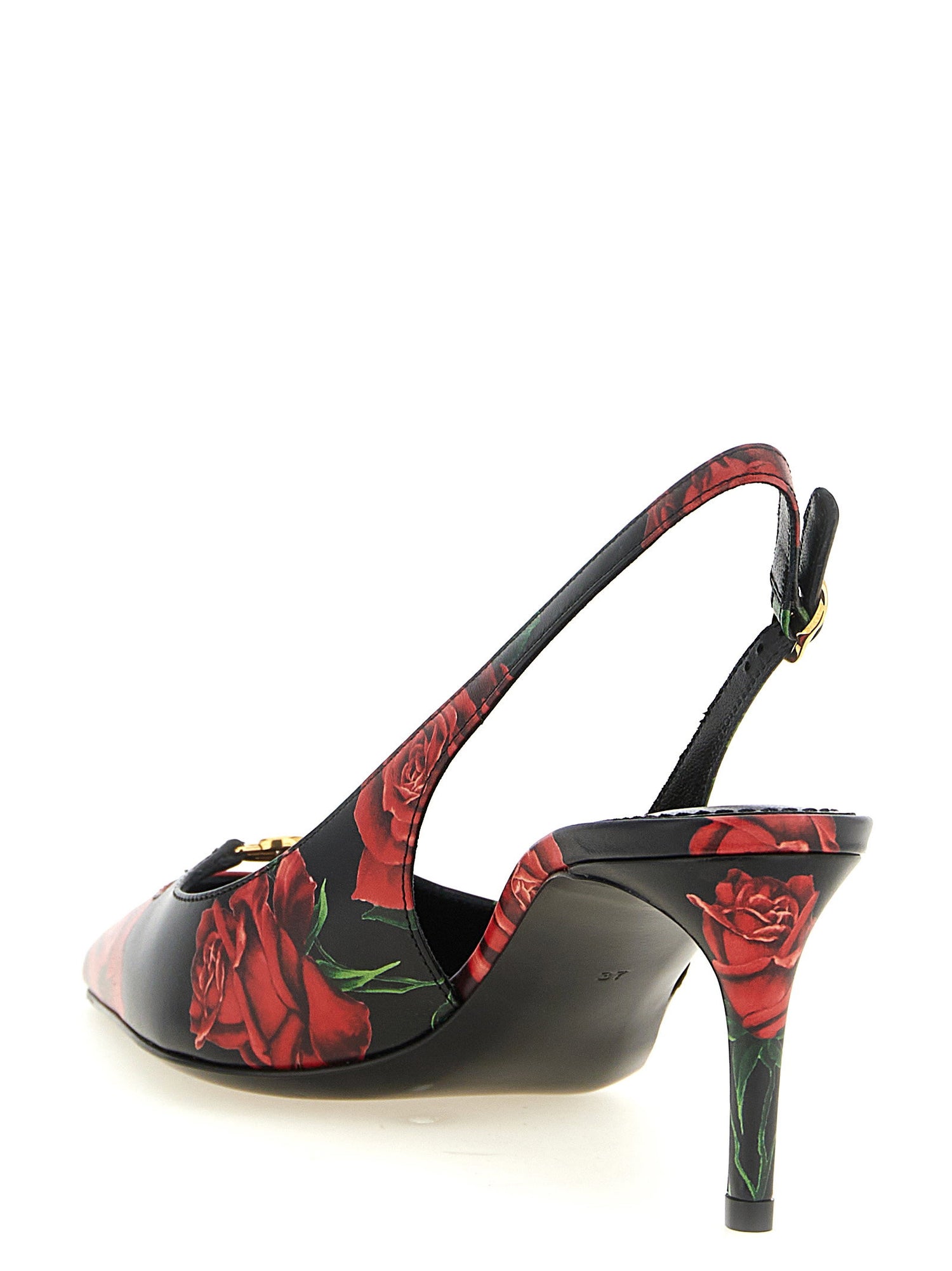 Dolce &amp; Gabbana Rose Print Slingbacks Multicolor
