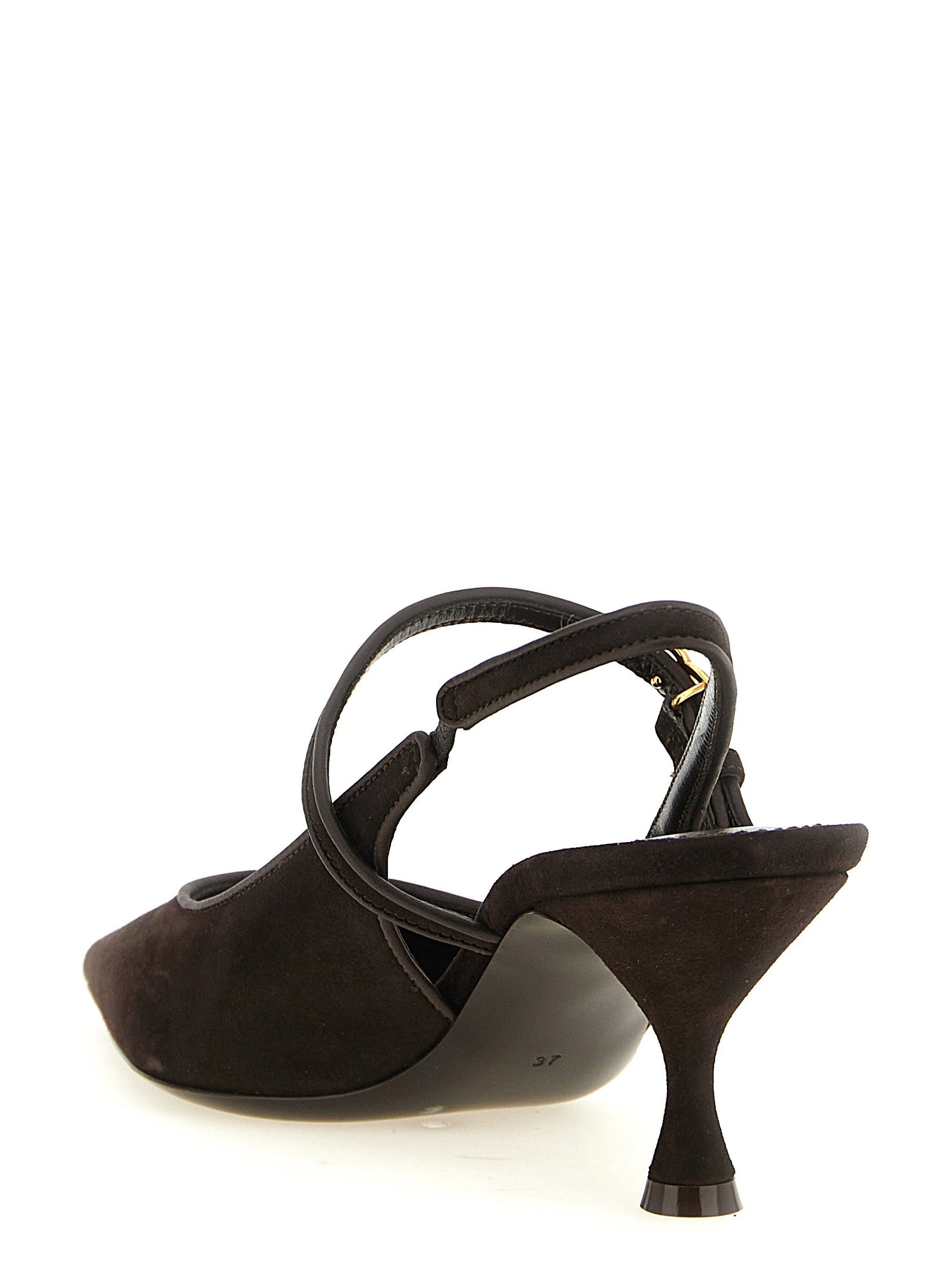 Dolce &amp; Gabbana Suede Slingbacks Brown