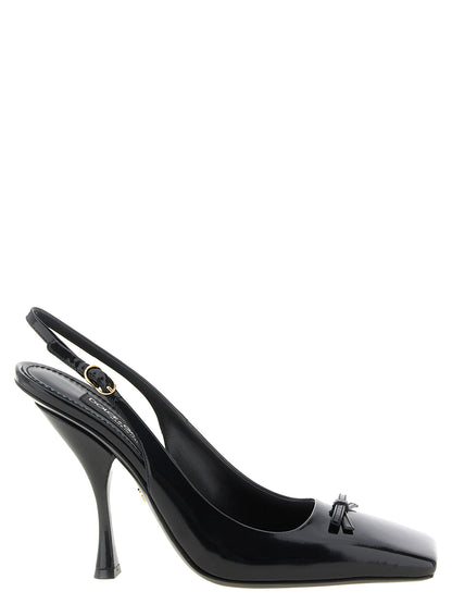 Dolce &amp; Gabbana Schiffer Slingback Black
