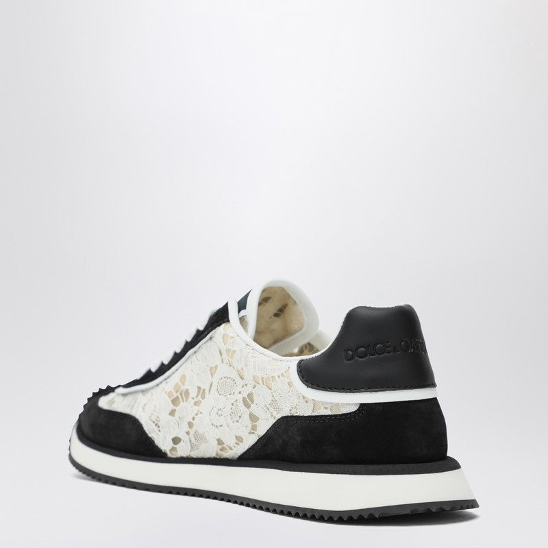 Dolce &amp; Gabbana White Chunky Sole Sneakers with Logo Detailing White