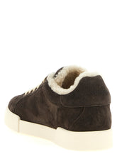 Dolce & Gabbana Shearling Low.top Sneakers Brown