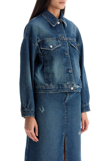 Veste en jean coupe carrée