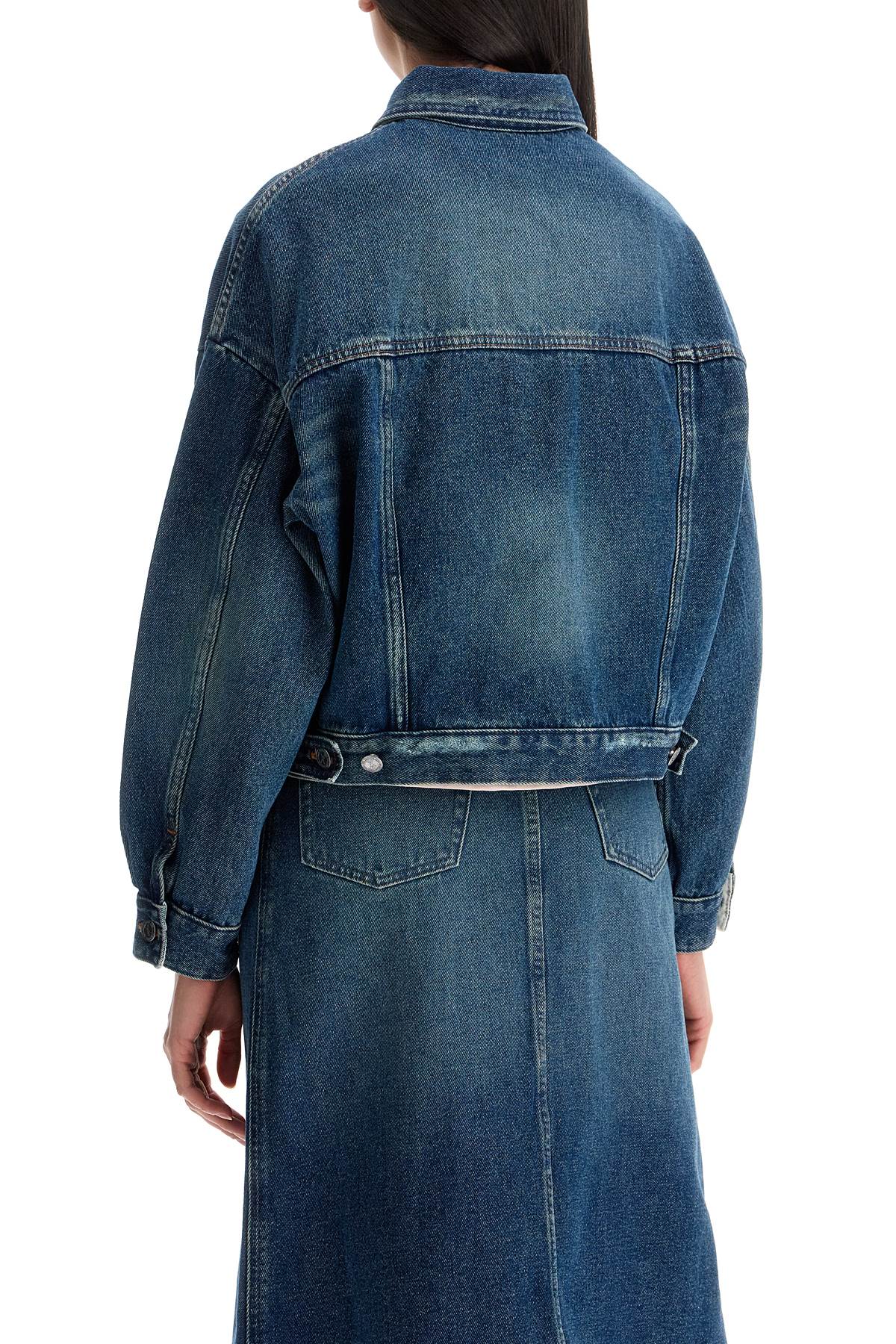 Veste en jean coupe carrée