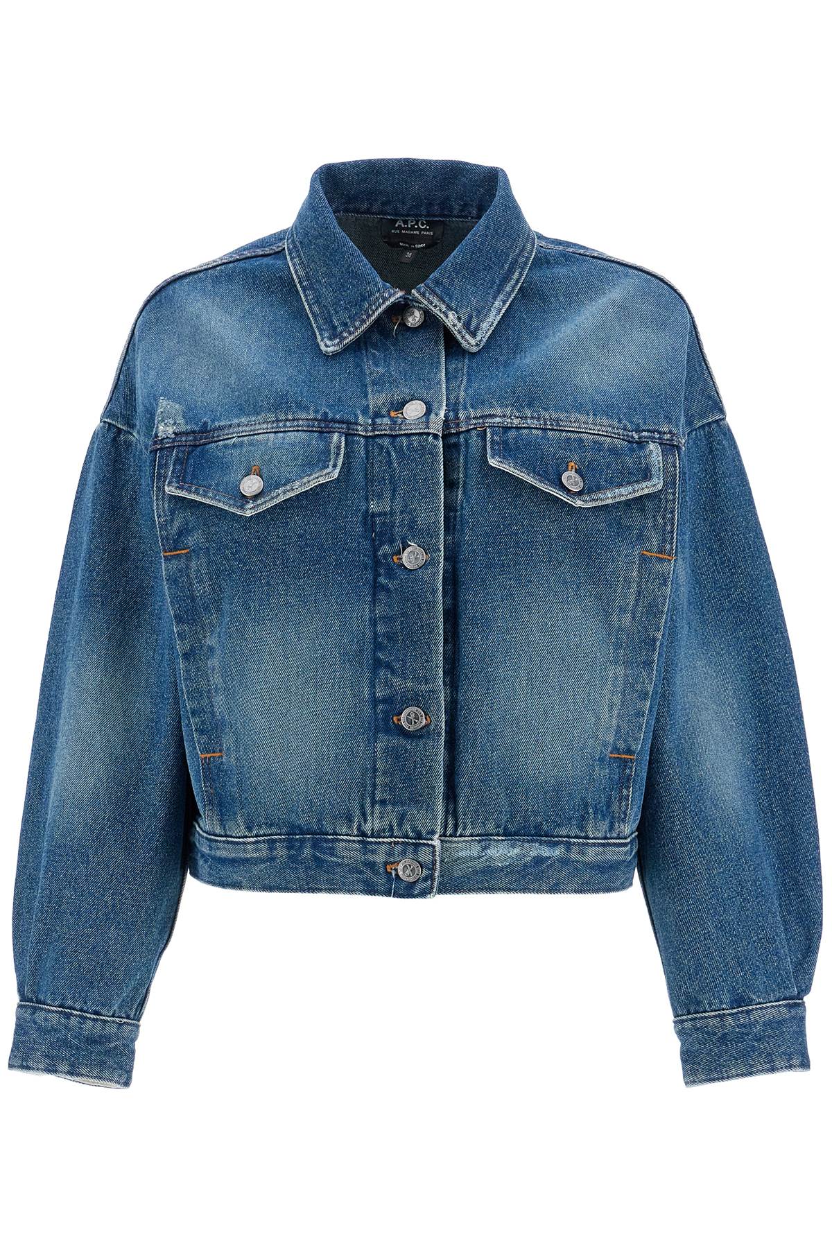 Veste en jean coupe carrée