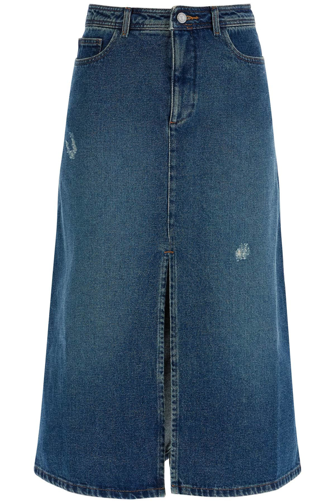 A.P.C. georgia denim midi skirt