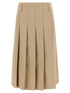 A.p.c. Pleated Skirt Beige