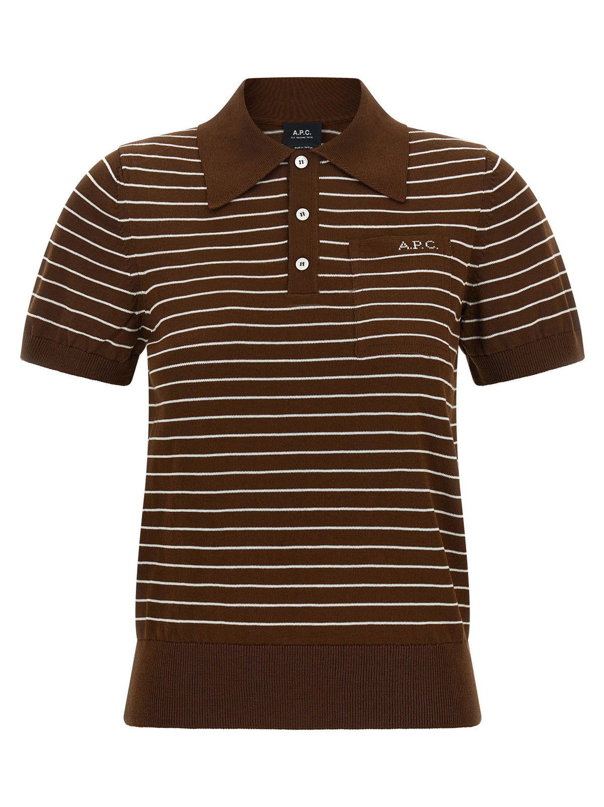A.p.c. Aline Polo Shirt Brown