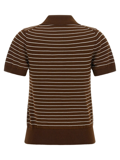 A.p.c. Aline Polo Shirt Brown