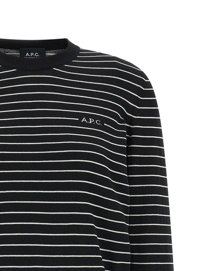 A.p.c. Sima Sweater White/Black