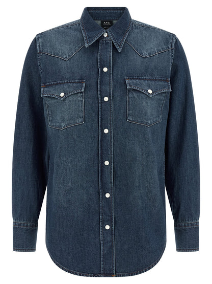 A.p.c. Western Shirt Blue