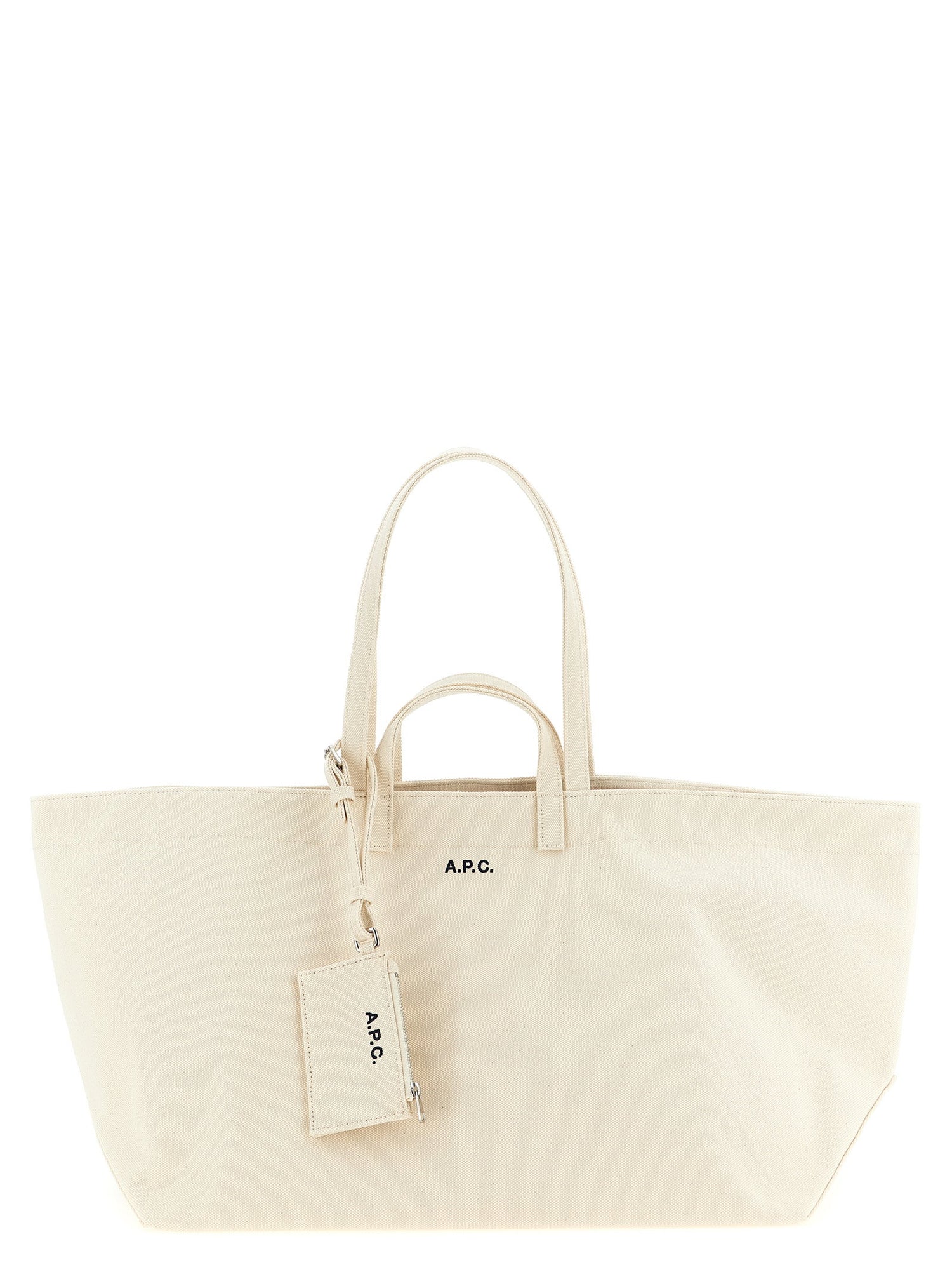 A.p.c. Le Drummer Toile Large Shopping Bag Beige