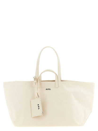 A.p.c. Le Drummer Toile Large Shopping Bag Beige