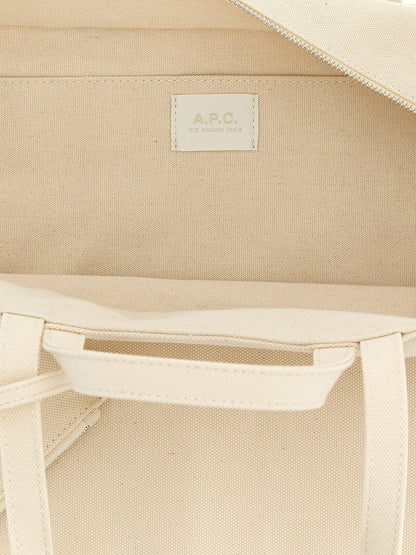 A.p.c. Le Drummer Toile Large Shopping Bag Beige