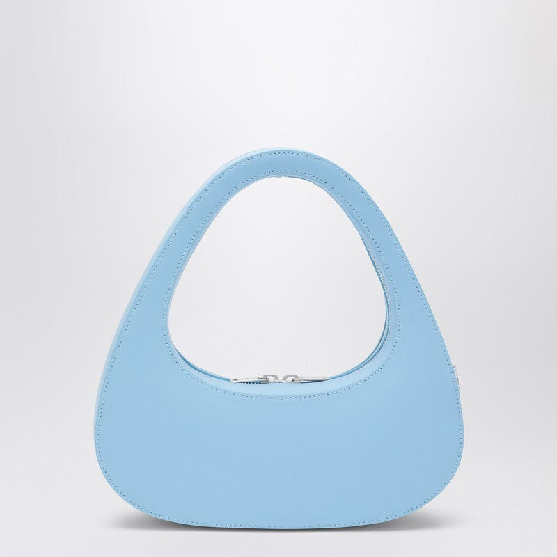 Coperni Micro Baguette Swipe Leather Bag Light Blue