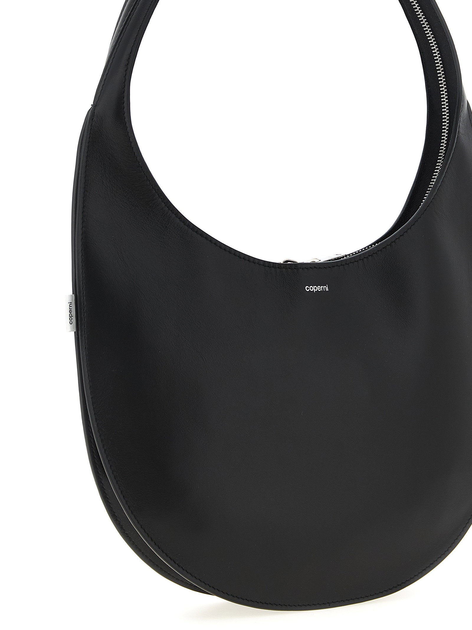Coperni Soft Swipe Medium Shoulder Bag Black