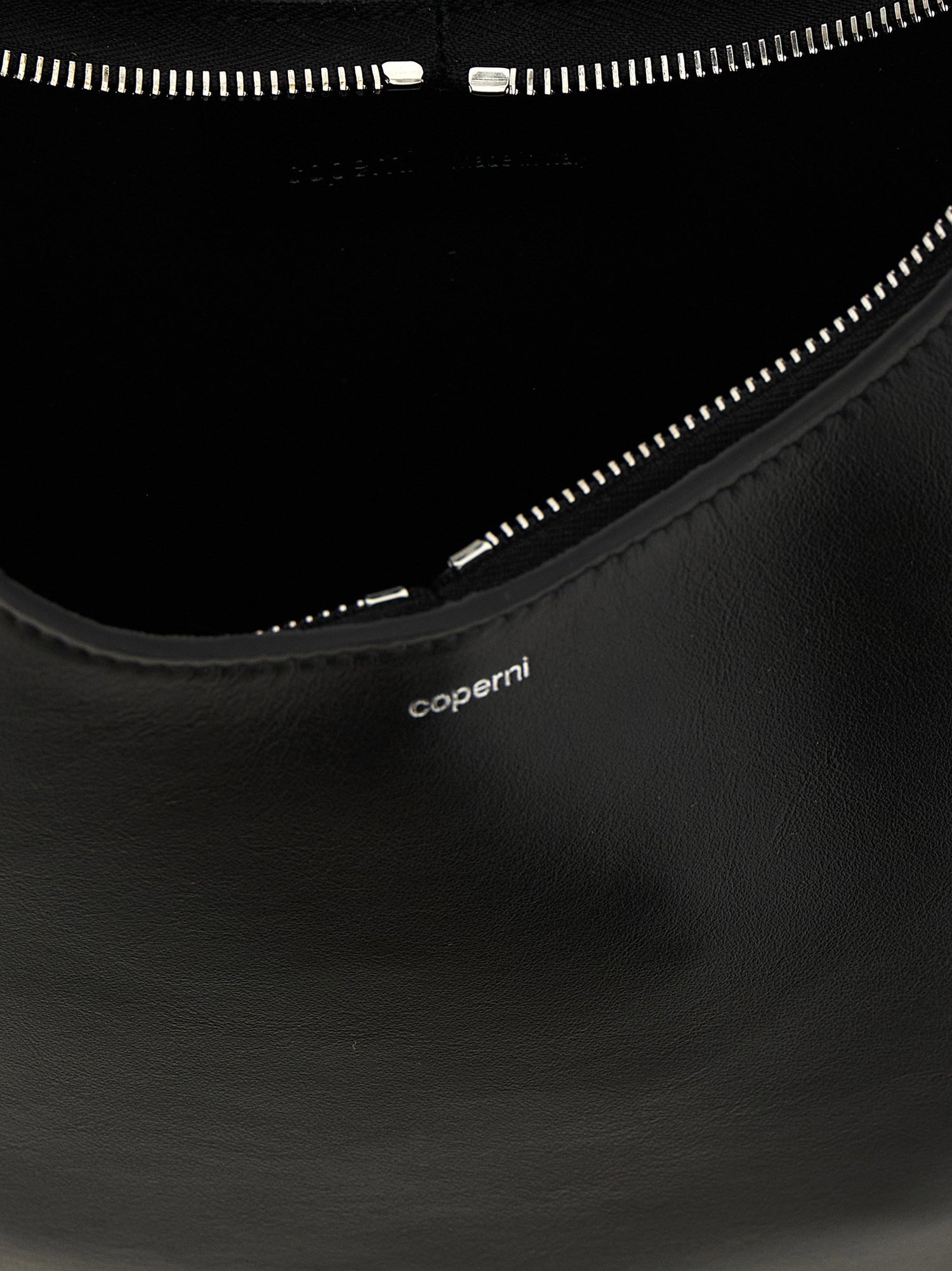 Coperni Soft Swipe Medium Shoulder Bag Black