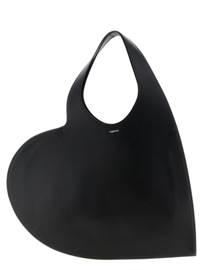 Coperni Double Heart Shoulder Bag Black