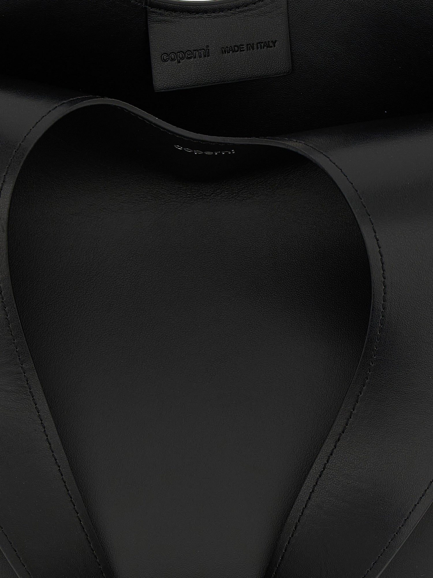 Coperni Double Heart Shoulder Bag Black