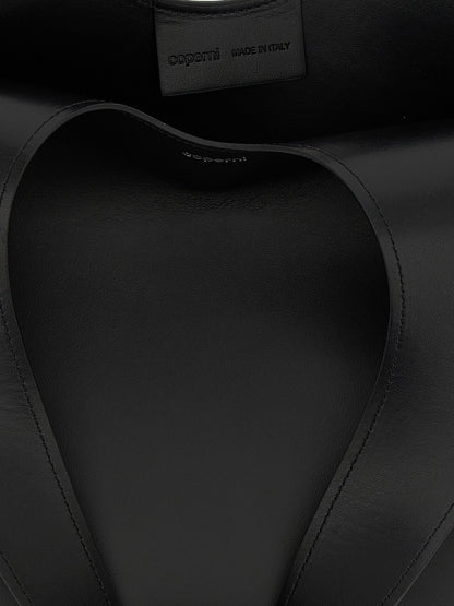 Coperni Double Heart Shoulder Bag Black