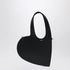 Coperni Mini Heart Leather Shoulder Bag Black