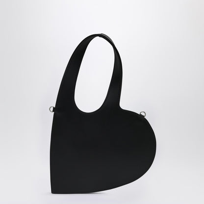 Coperni Mini Heart Leather Shoulder Bag Black