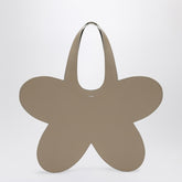 Coperni Flower Leather Tote Bag Beige
