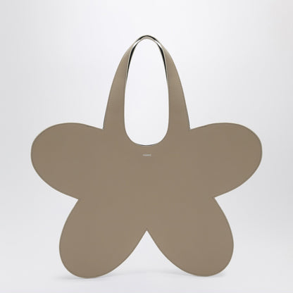 Coperni Flower Leather Tote Bag Beige