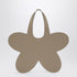 Coperni Flower Leather Tote Bag Beige