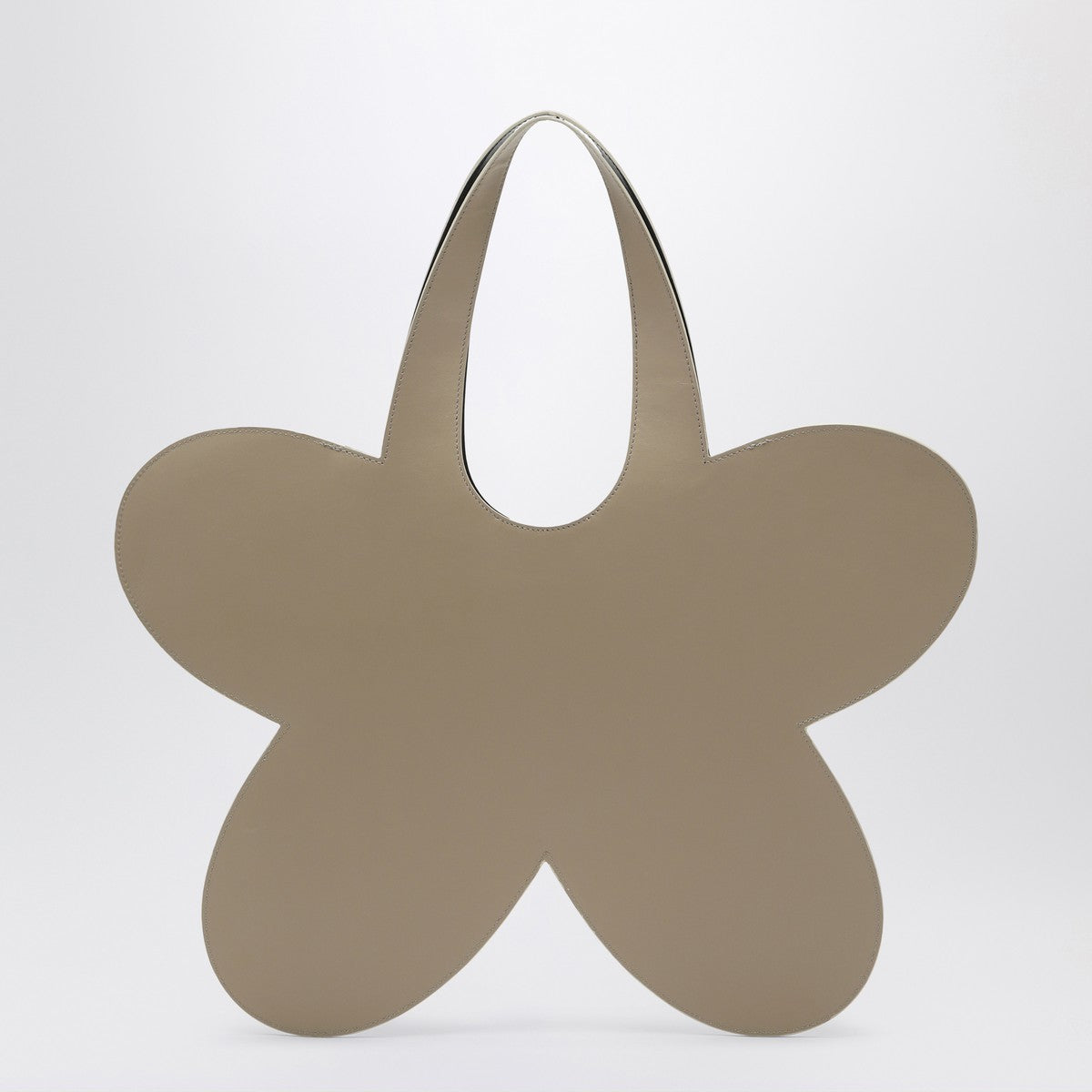 Coperni Flower Leather Tote Bag Beige