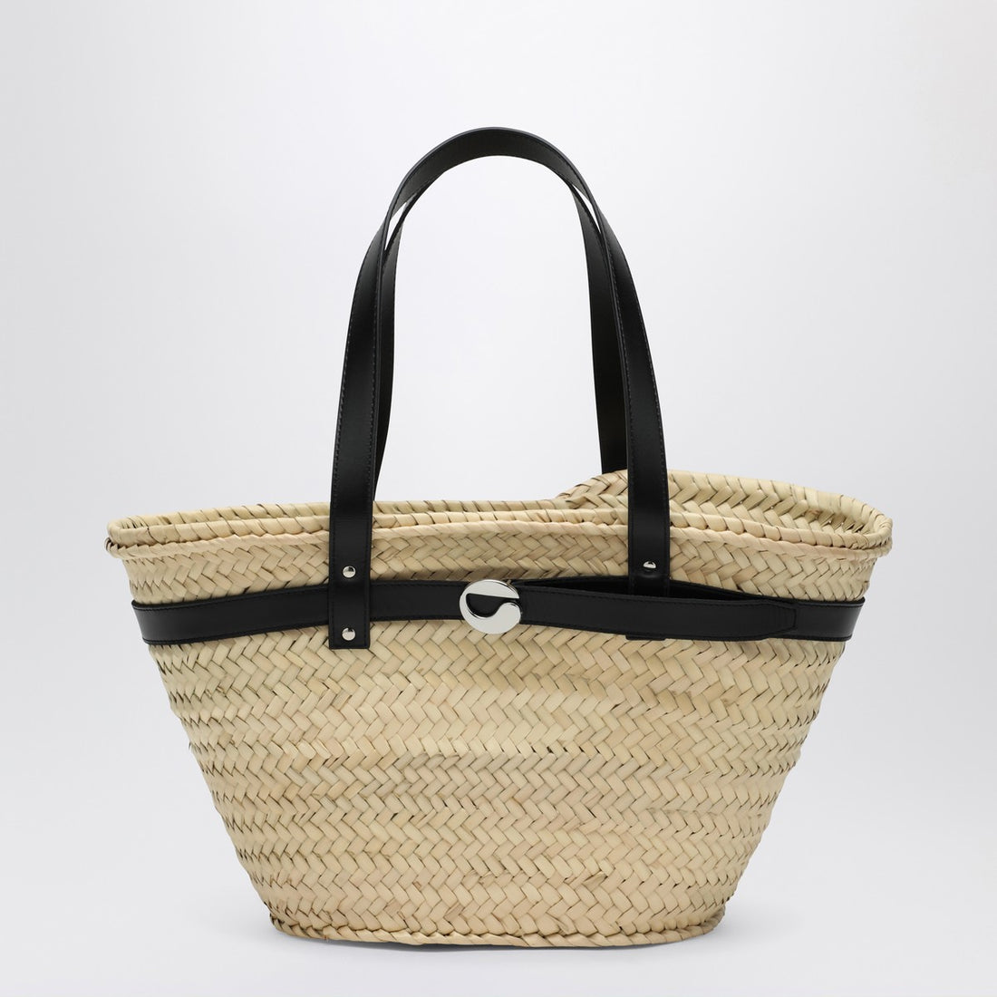 Coperni Palm Medium Raffia Shopping Bag Beige