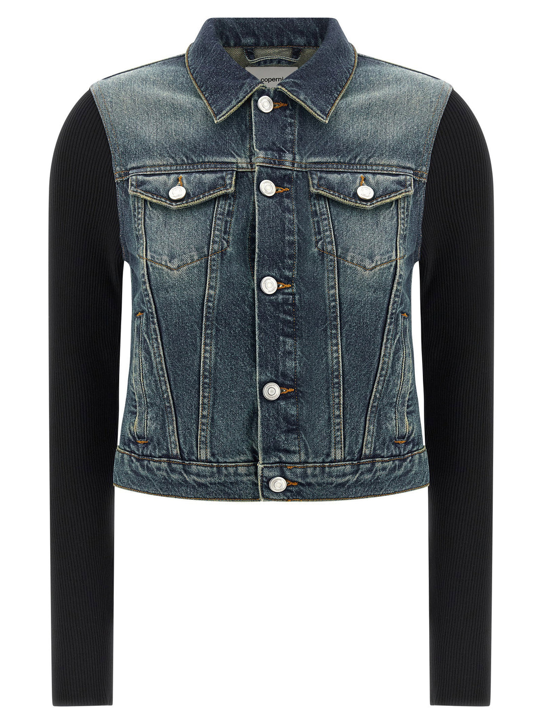 Coperni Hybrid Rib Denim Jacket Blue