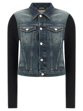 Coperni Hybrid Rib Denim Jacket Blue