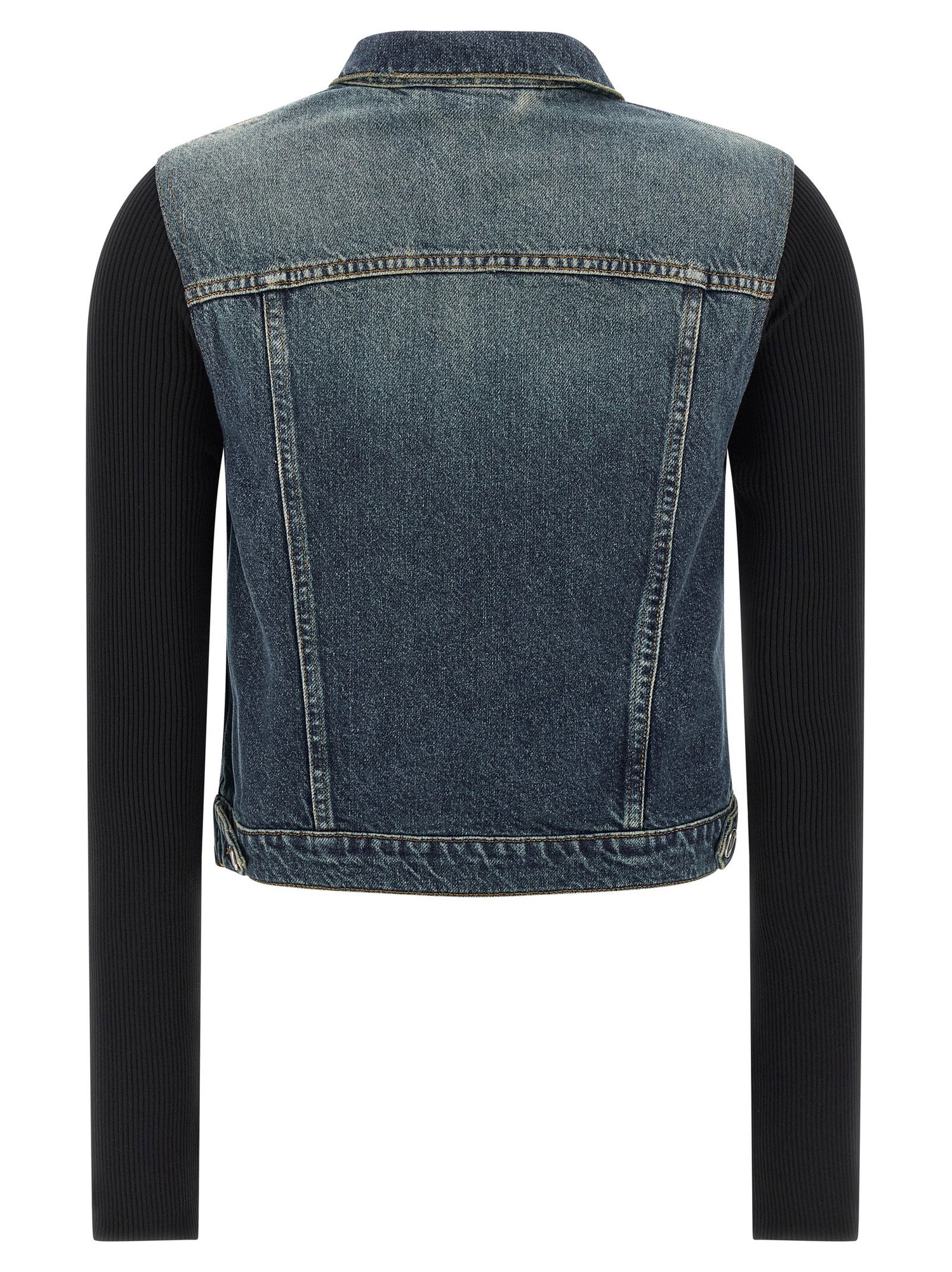 Coperni Hybrid Rib Denim Jacket Blue
