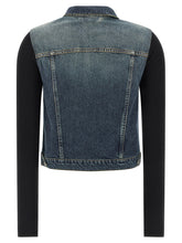 Coperni Hybrid Rib Denim Jacket Blue