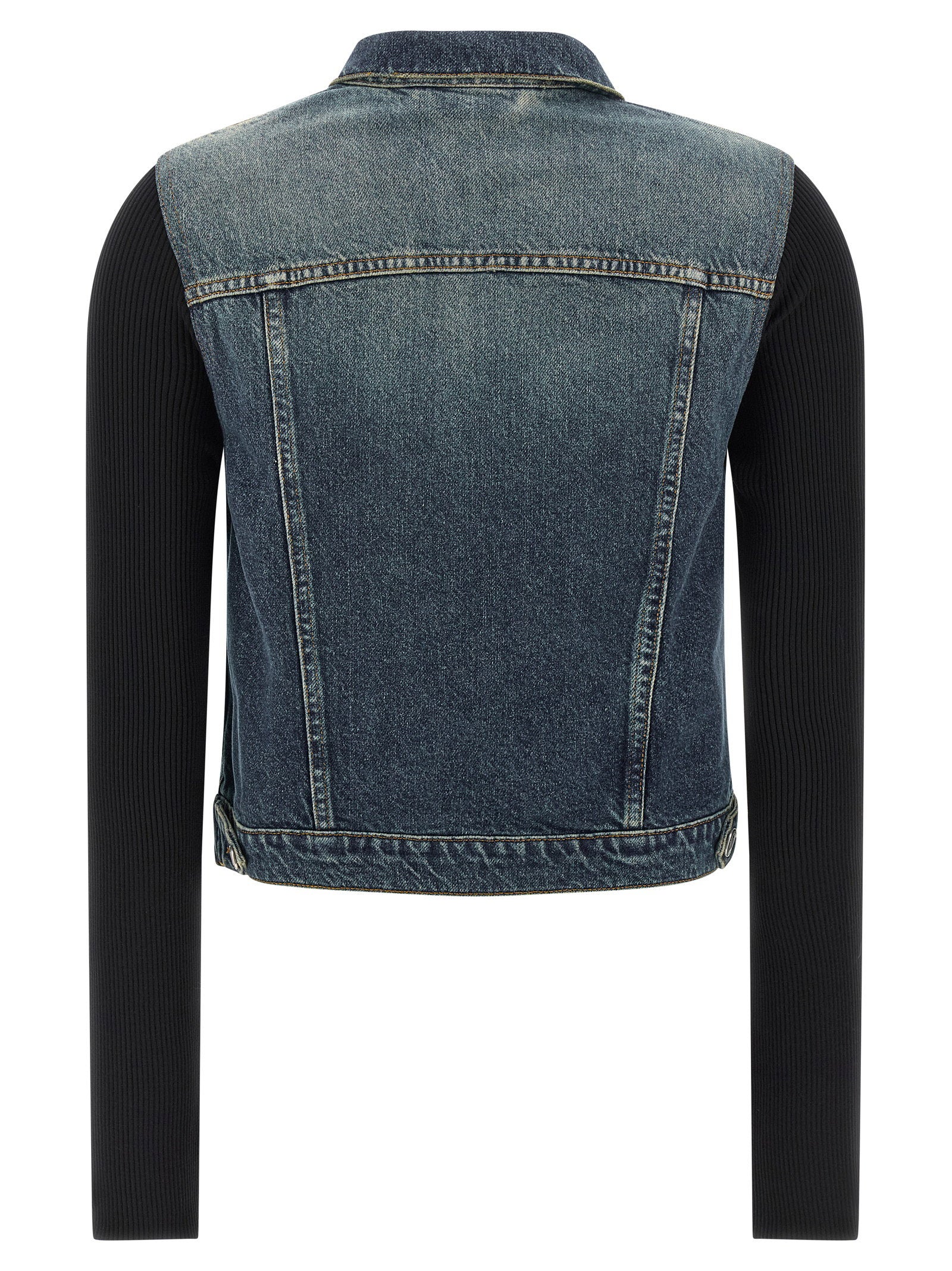 Coperni Hybrid Rib Denim Jacket Blue