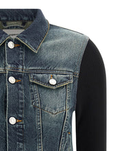 Coperni Hybrid Rib Denim Jacket Blue