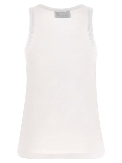 Coperni Logo Embroidery Tank Top White