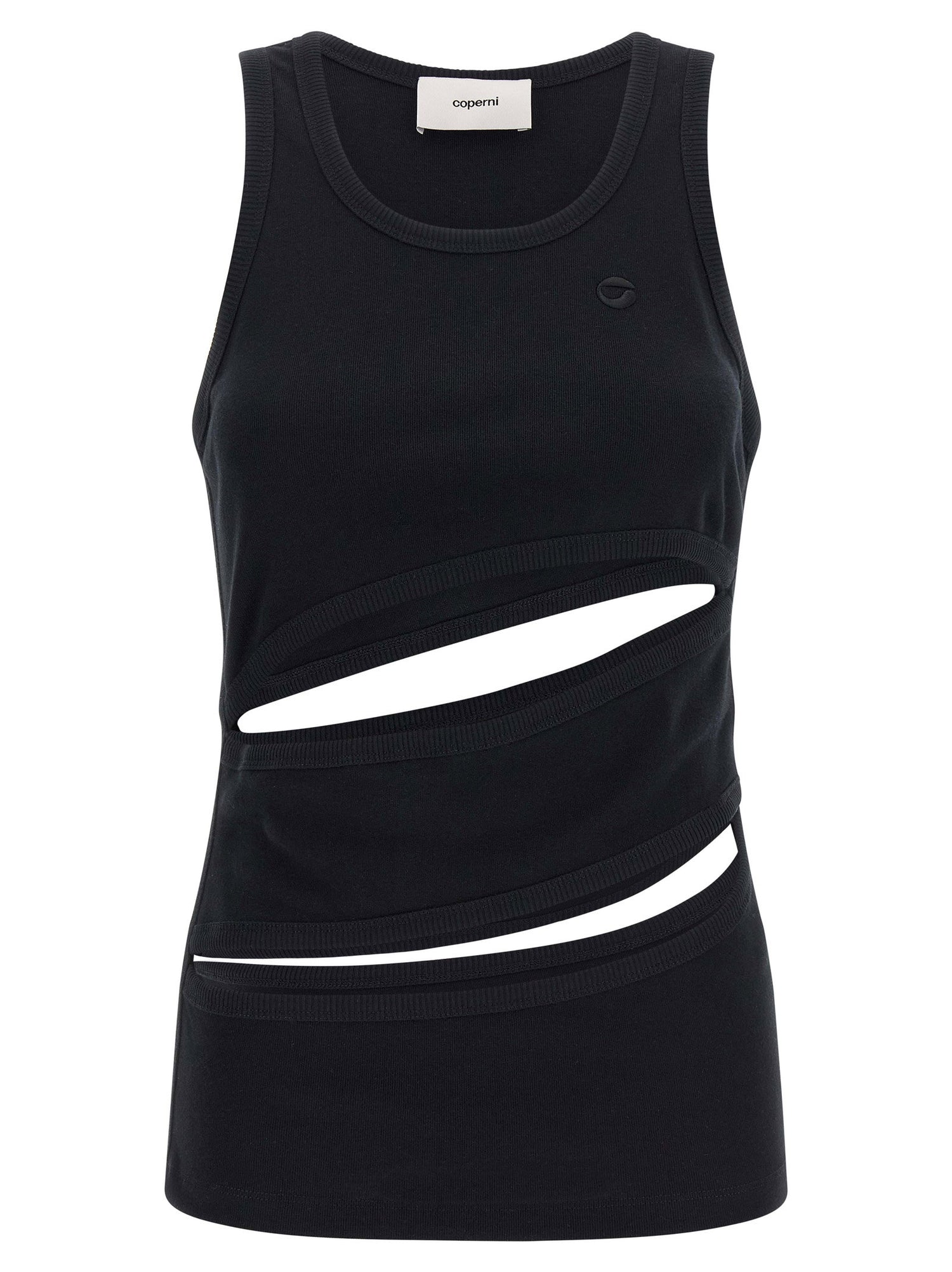Coperni Spiral Tank Top Black