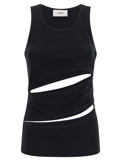 Coperni Spiral Tank Top Black